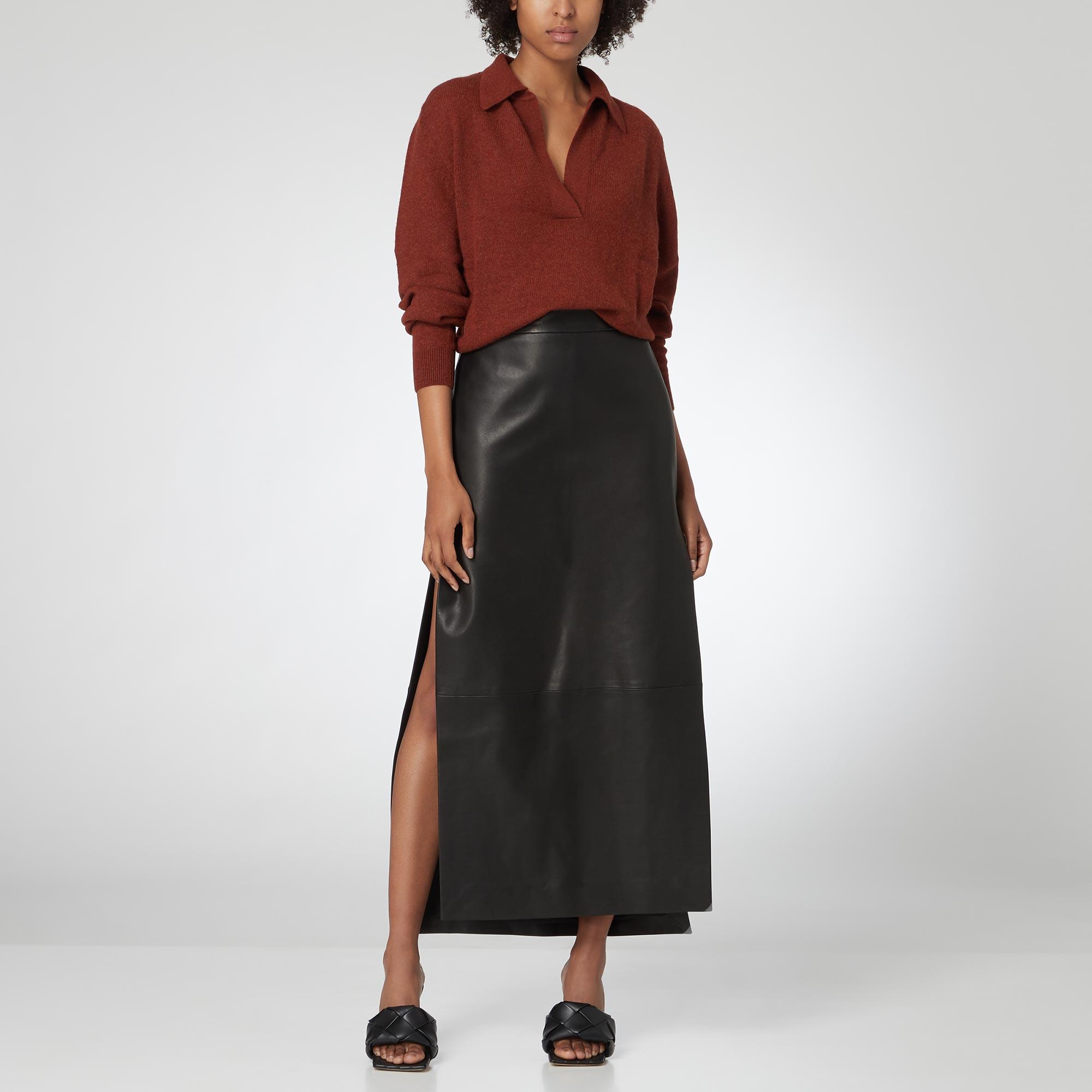Myla Leather Maxi Skirt